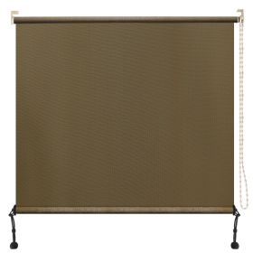 Prohibited From Sale On Amazon 6'X8' Mocha HDPE Spliced Roller Shutter (Option: Walnut-7x6 ft)